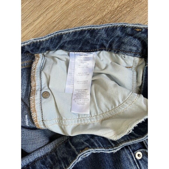Anthropologie Good American Good Boy High Waisted Split Hem Jeans Size 6/28 - Picture 8 of 14